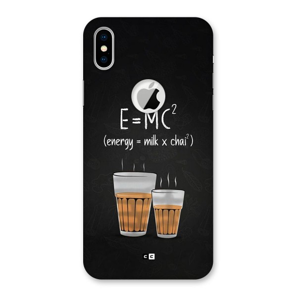 Tea Formula Back Case for iPhone XS Logo Cut