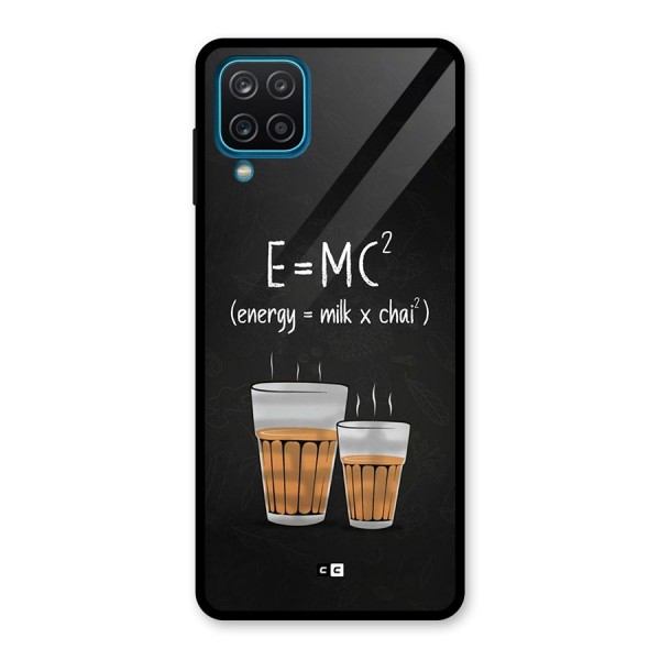 Tea Formula Glass Back Case for Galaxy A12