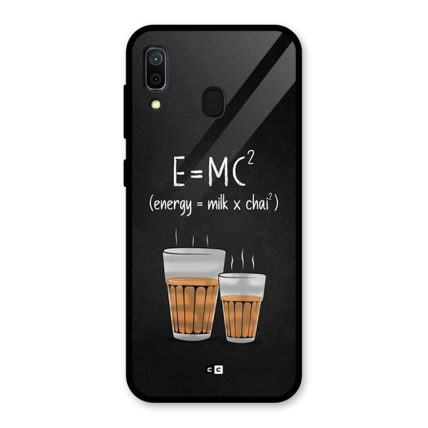 Tea Formula Glass Back Case for Galaxy A30