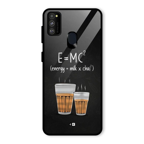 Tea Formula Glass Back Case for Galaxy M21