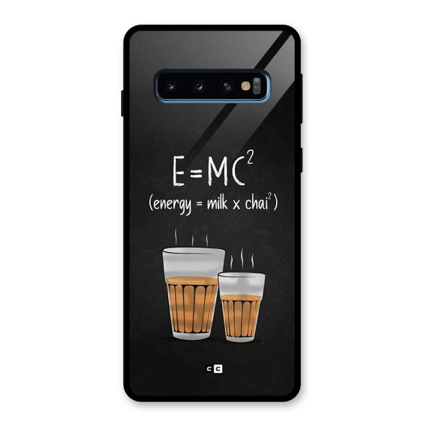 Tea Formula Glass Back Case for Galaxy S10