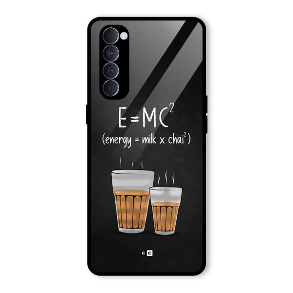 Tea Formula Glass Back Case for Oppo Reno4 Pro