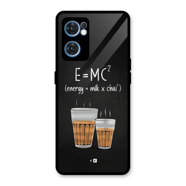 Tea Formula Glass Back Case for Oppo Reno7 5G