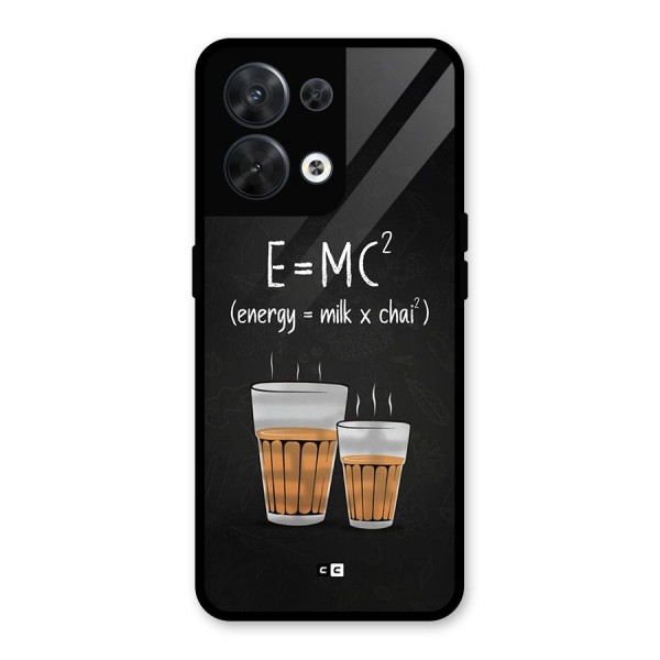 Tea Formula Glass Back Case for Oppo Reno8 5G