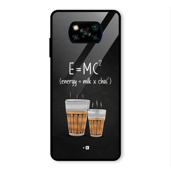 Tea Formula Glass Back Case for Poco X3 Pro