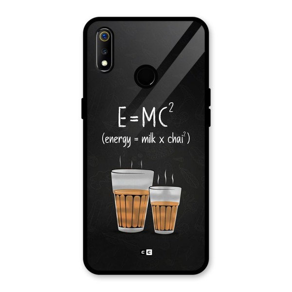 Tea Formula Glass Back Case for Realme 3