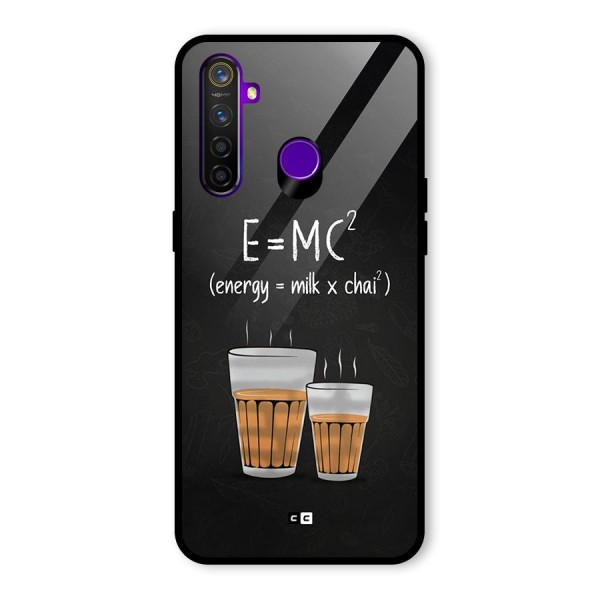 Tea Formula Glass Back Case for Realme 5 Pro