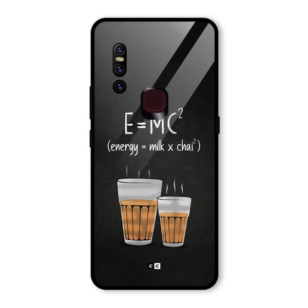 Tea Formula Glass Back Case for Vivo V15