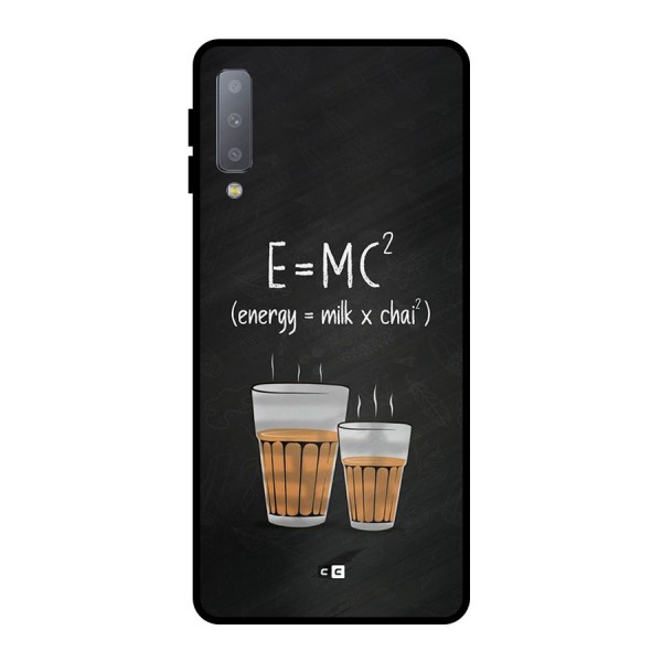 Tea Formula Metal Back Case for Galaxy A7 (2018)