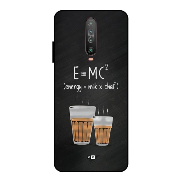 Tea Formula Metal Back Case for Poco X2