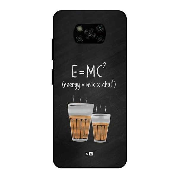 Tea Formula Metal Back Case for Poco X3