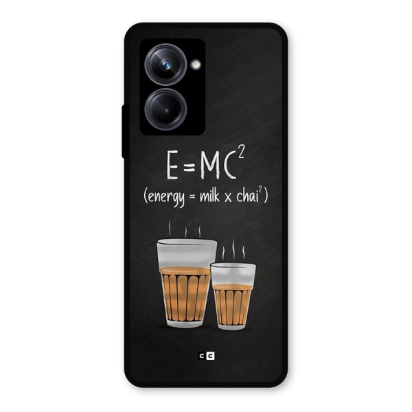 Tea Formula Metal Back Case for Realme 10 Pro