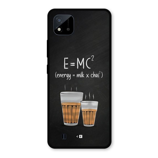 Tea Formula Metal Back Case for Realme C11 2021