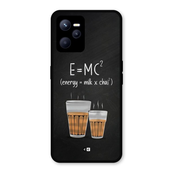 Tea Formula Metal Back Case for Realme C35