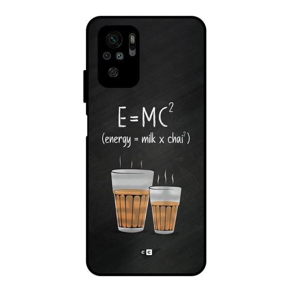 Tea Formula Metal Back Case for Redmi Note 10S