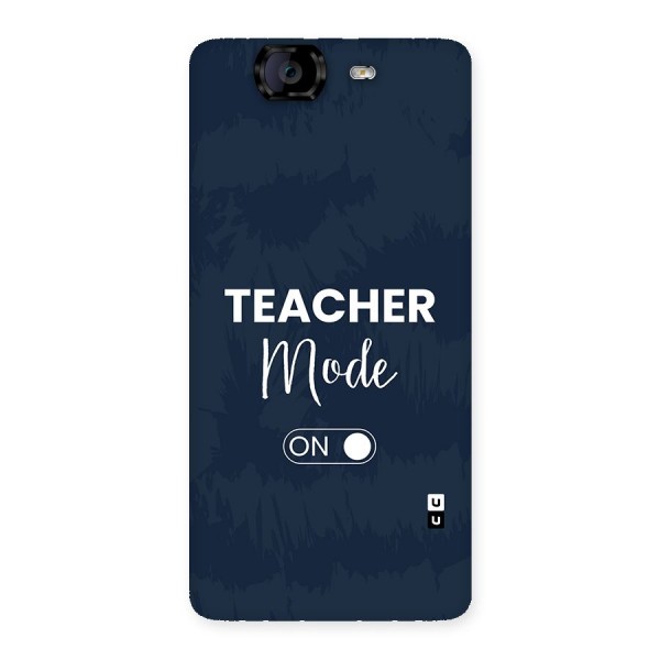 Teacher Mode On Back Case for Canvas Knight A350