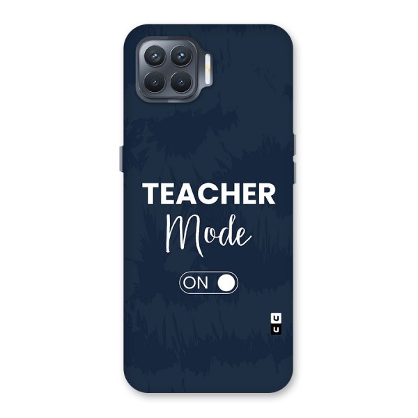 Teacher Mode On Back Case for Oppo F17 Pro