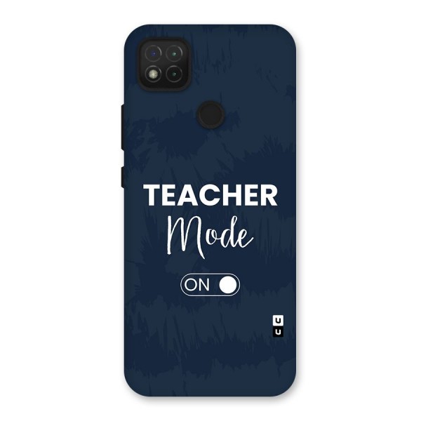 Teacher Mode On Back Case for Redmi 9C