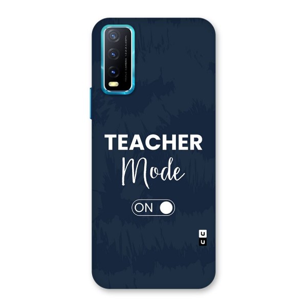 Teacher Mode On Back Case for Vivo Y12s