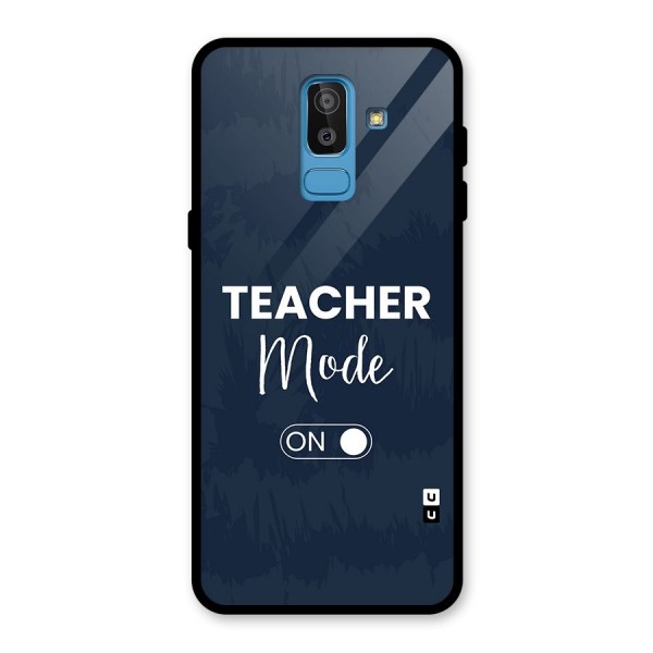 Teacher Mode On Glass Back Case for Galaxy J8