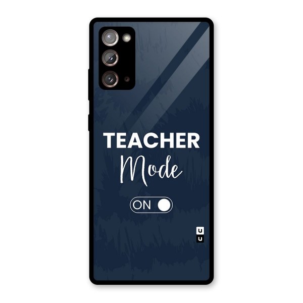 Teacher Mode On Glass Back Case for Galaxy Note 20