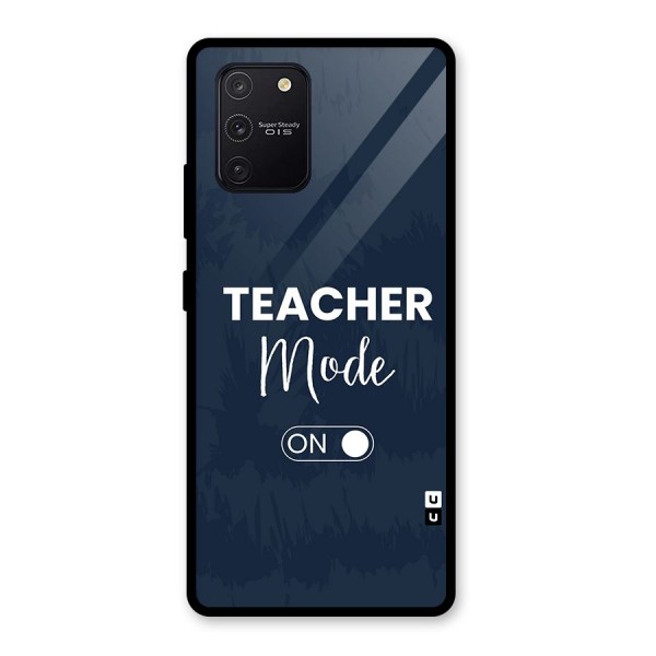 Teacher Mode On Glass Back Case for Galaxy S10 Lite