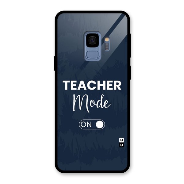 Teacher Mode On Glass Back Case for Galaxy S9