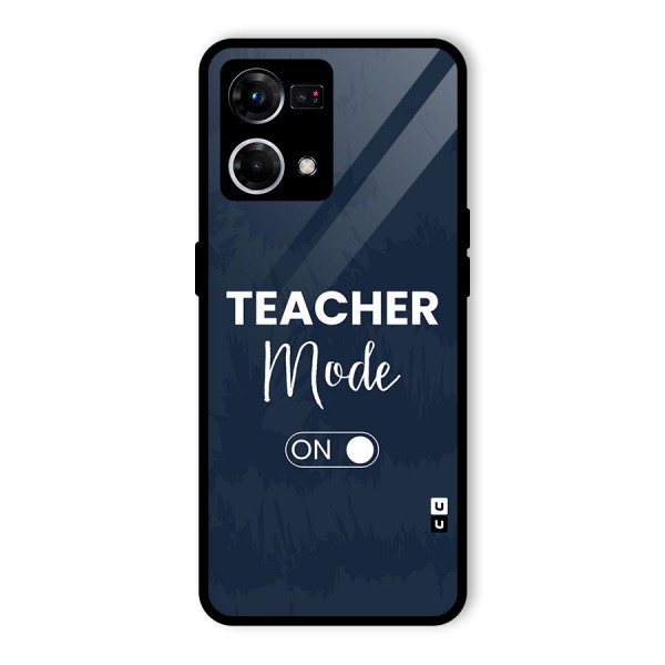 Teacher Mode On Glass Back Case for Oppo F21 Pro 4G