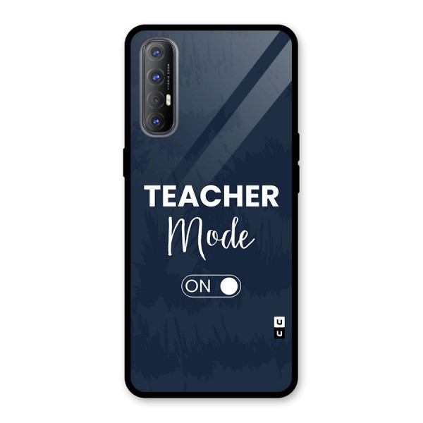 Teacher Mode On Glass Back Case for Oppo Reno3 Pro