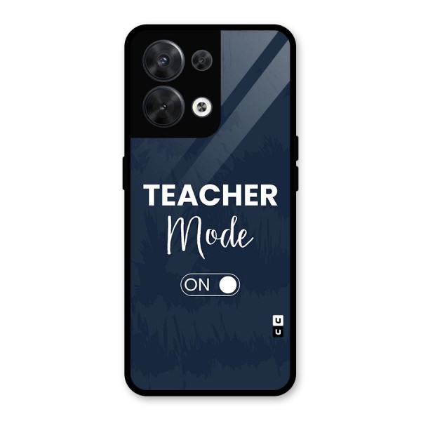 Teacher Mode On Glass Back Case for Oppo Reno8 5G