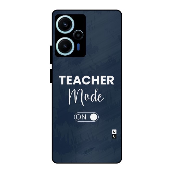 Teacher Mode On Metal Back Case for Poco F5