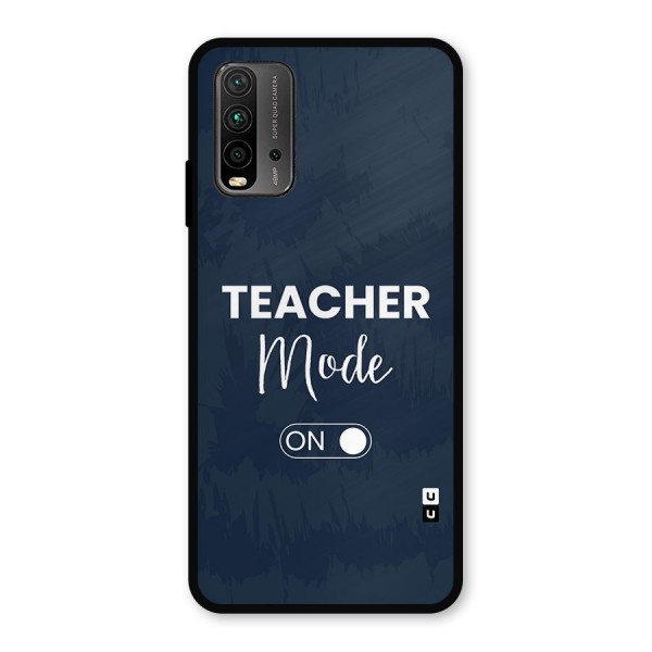 Teacher Mode On Metal Back Case for Redmi 9 Power