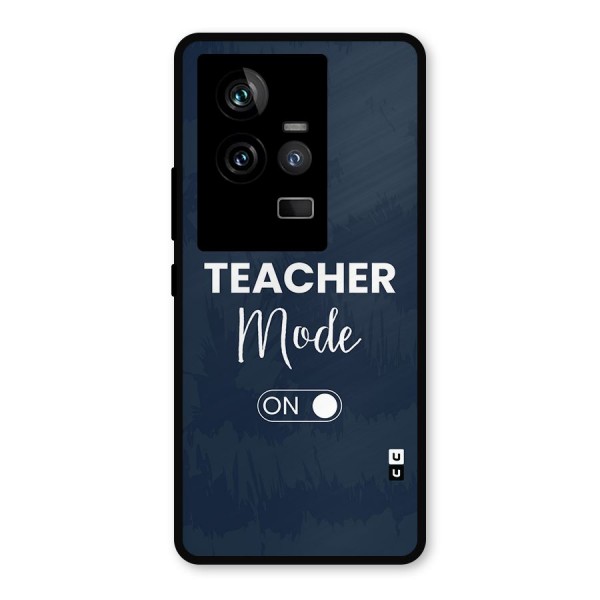 Teacher Mode On Metal Back Case for iQOO 11 5G