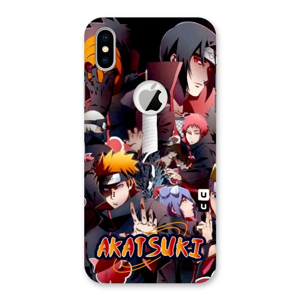 Team Akatsuki Back Case for iPhone XS Logo Cut