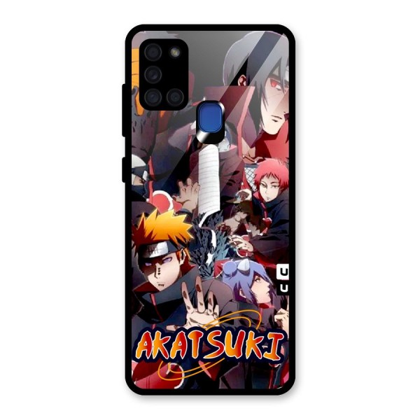 Team Akatsuki Glass Back Case for Galaxy A21s