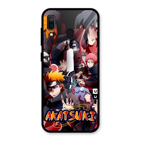 Team Akatsuki Glass Back Case for Galaxy A30