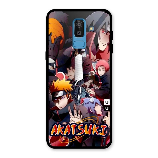 Team Akatsuki Glass Back Case for Galaxy J8