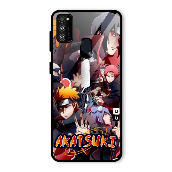 Team Akatsuki Glass Back Case for Galaxy M21