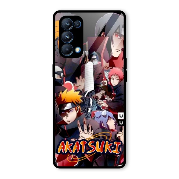 Team Akatsuki Glass Back Case for Oppo Reno5 Pro 5G