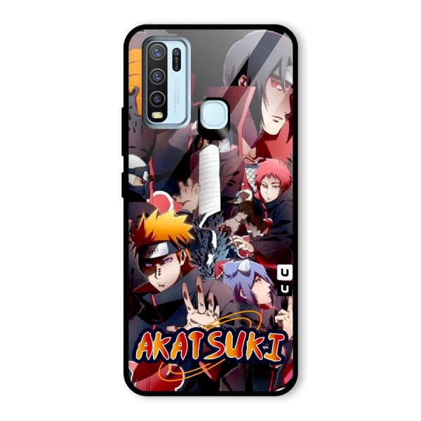 Team Akatsuki Glass Back Case for Vivo Y30