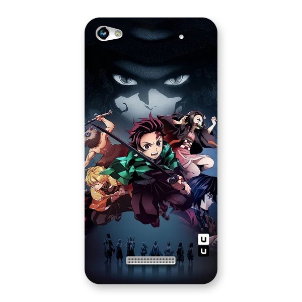 Team Demon Slayer Back Case for Canvas Hue 2 A316