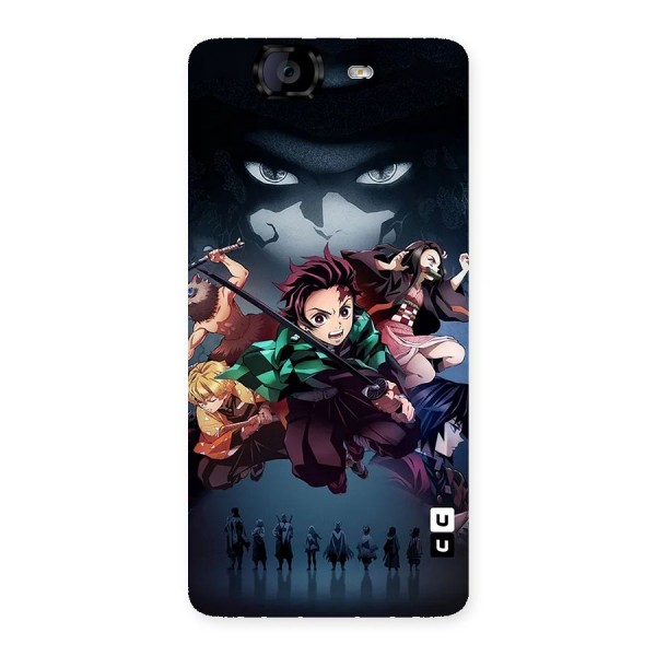 Team Demon Slayer Back Case for Canvas Knight A350