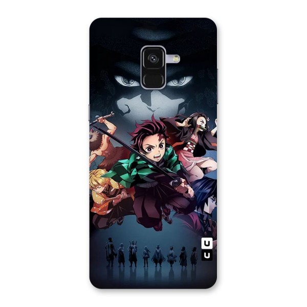 Team Demon Slayer Back Case for Galaxy A8 Plus