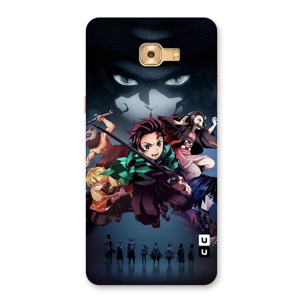 Team Demon Slayer Back Case for Galaxy C9 Pro