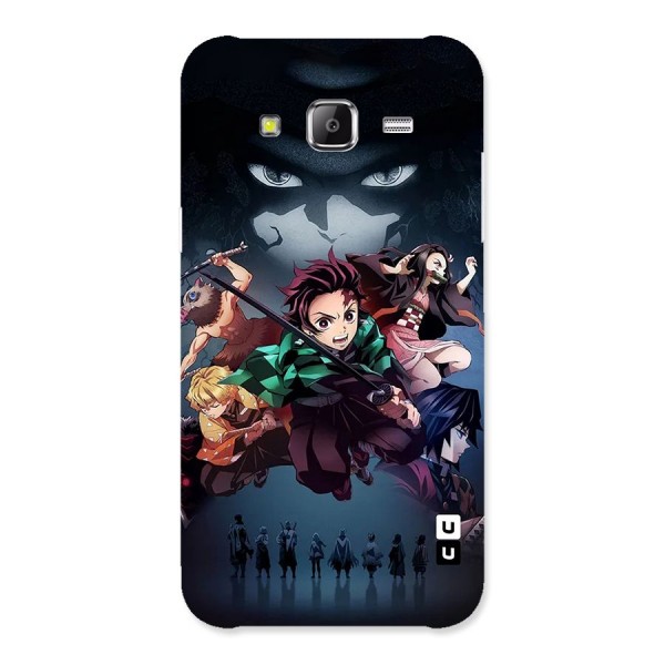 Team Demon Slayer Back Case for Galaxy J5