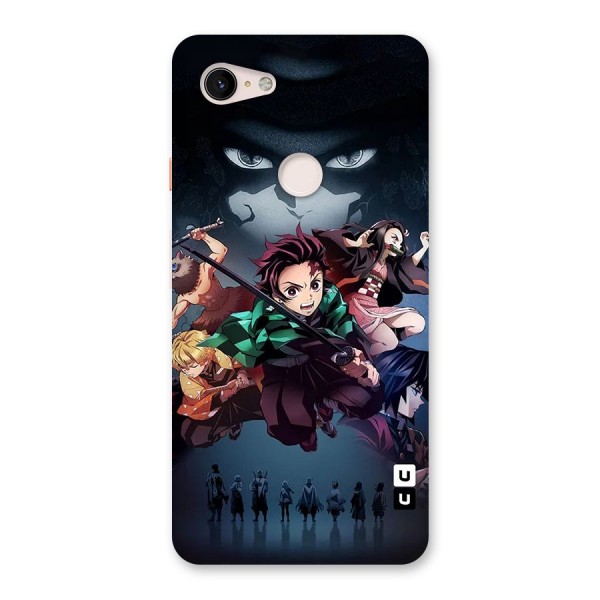 Team Demon Slayer Back Case for Google Pixel 3 XL