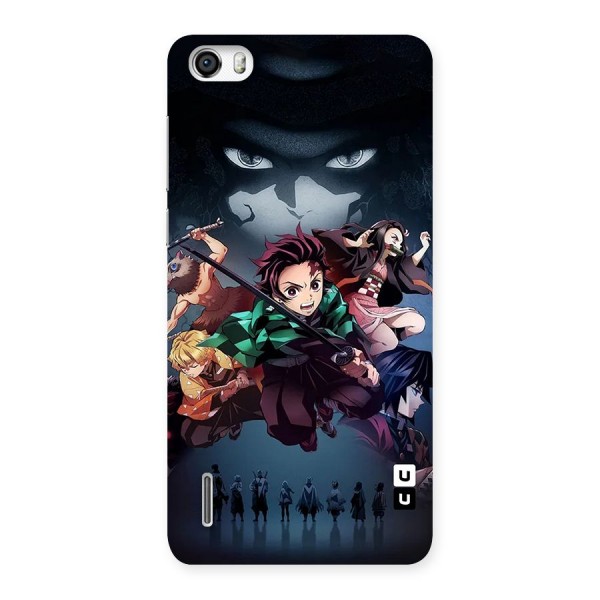 Team Demon Slayer Back Case for Honor 6