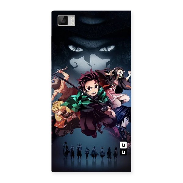 Team Demon Slayer Back Case for Mi3