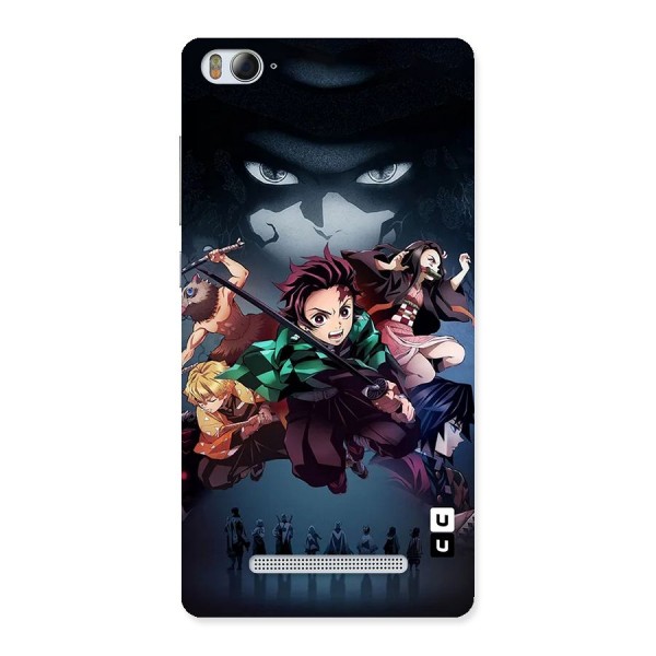 Team Demon Slayer Back Case for Mi4i