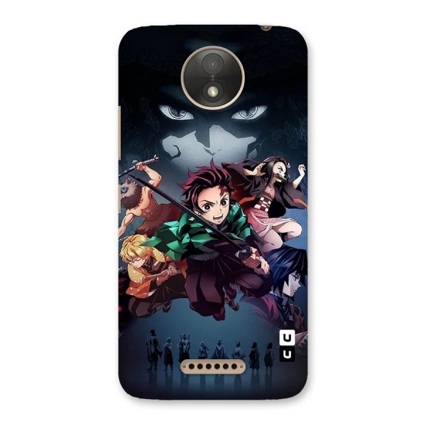 Team Demon Slayer Back Case for Moto C Plus